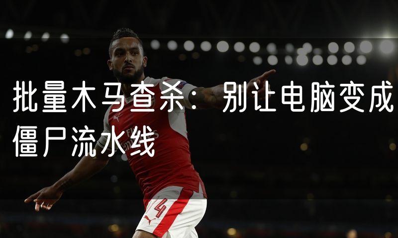 批量木马查杀：别让电脑变成僵尸流水线