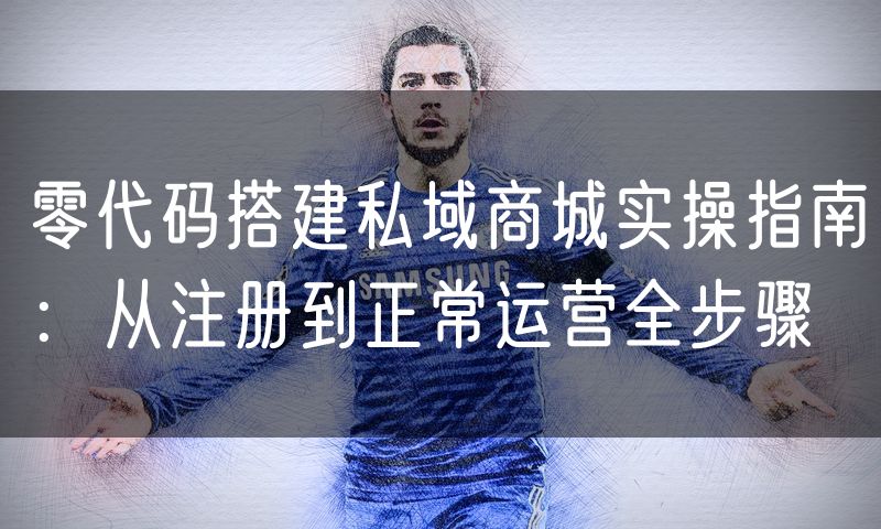 零代码搭建私域商城实操指南:从注册到正常运营全步骤