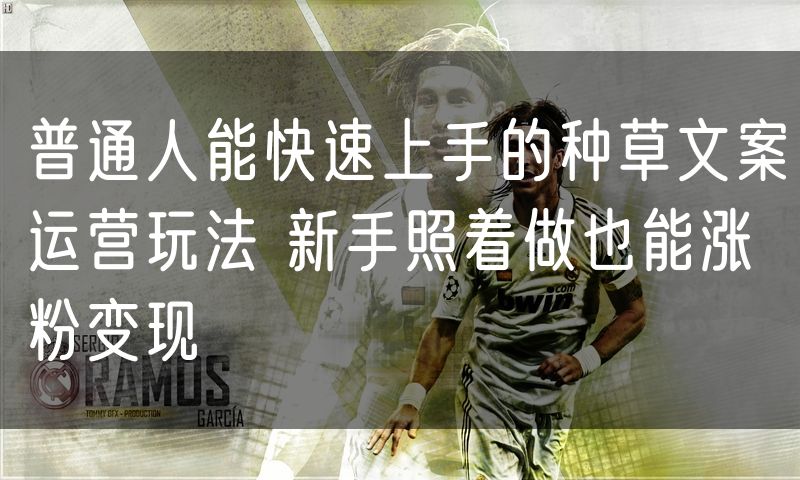 普通人能快速上手的种草文案运营玩法 新手照着做也能涨粉变现