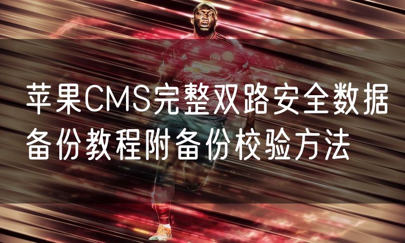 苹果CMS完整双路安全数据备份教程附备份校验方法