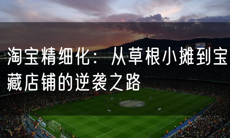 淘宝精细化：从草根小摊到宝藏店铺的逆袭之路