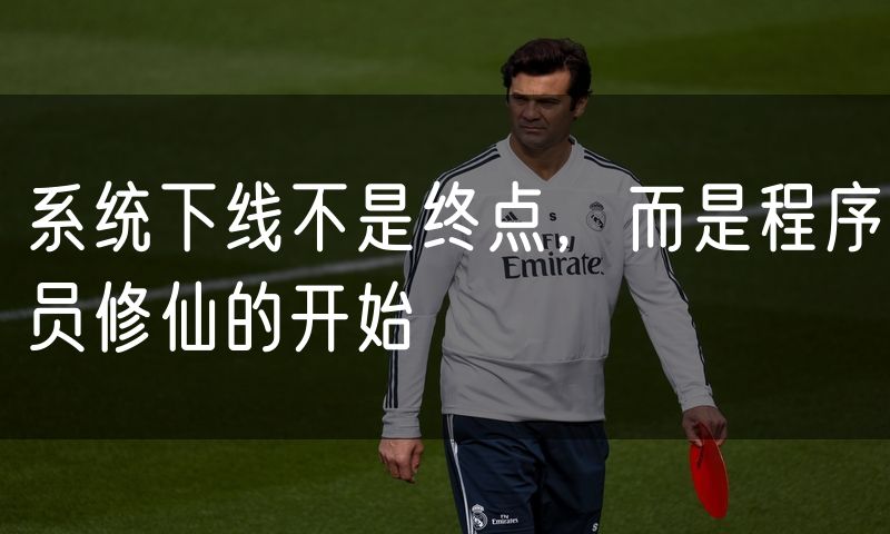 系统下线不是终点，而是程序员修仙的开始