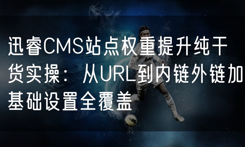 迅睿CMS站点权重提升纯干货实操:从URL到内链外链加基础设置全覆盖