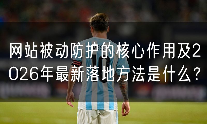 网站被动防护的核心作用及2026年最新落地方法是什么?