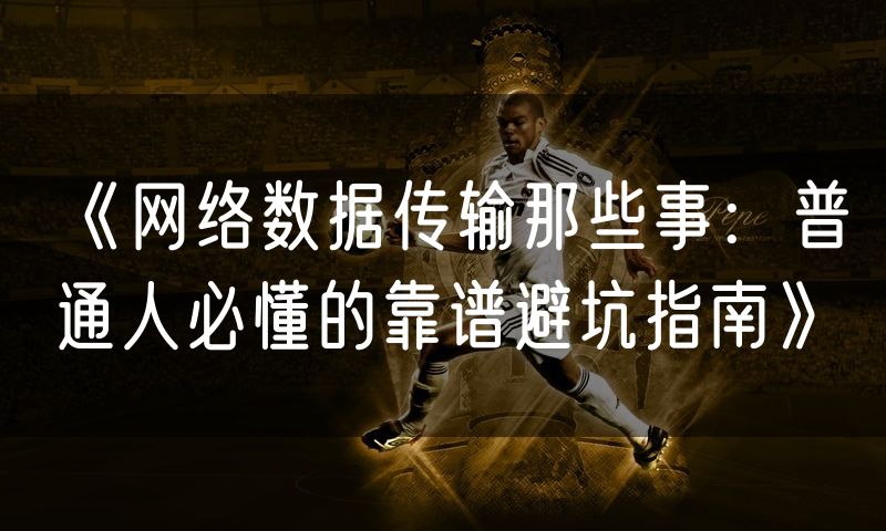 《网络数据传输那些事：普通人必懂的靠谱避坑指南》