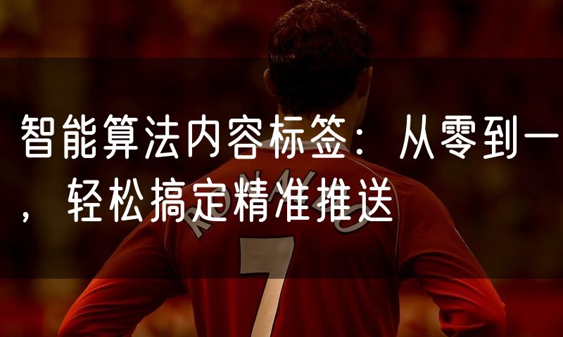 智能算法内容标签:从零到一,轻松搞定精准推送