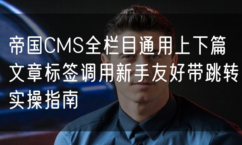 帝国CMS全栏目通用上下篇文章标签调用新手友好带跳转实操指南