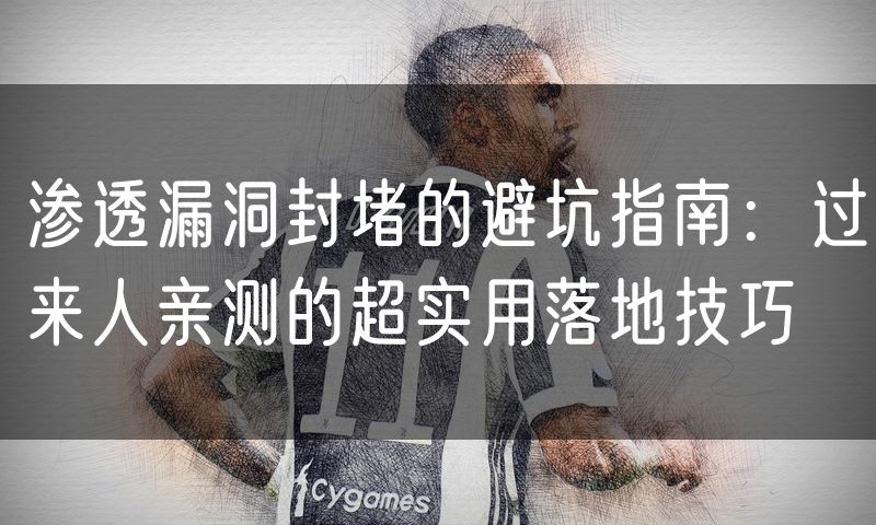 渗透漏洞封堵的避坑指南:过来人亲测的超实用落地技巧