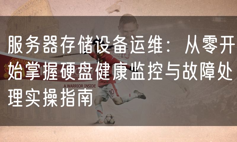 服务器存储设备运维：从零开始掌握硬盘健康监控与故障处理实操指南