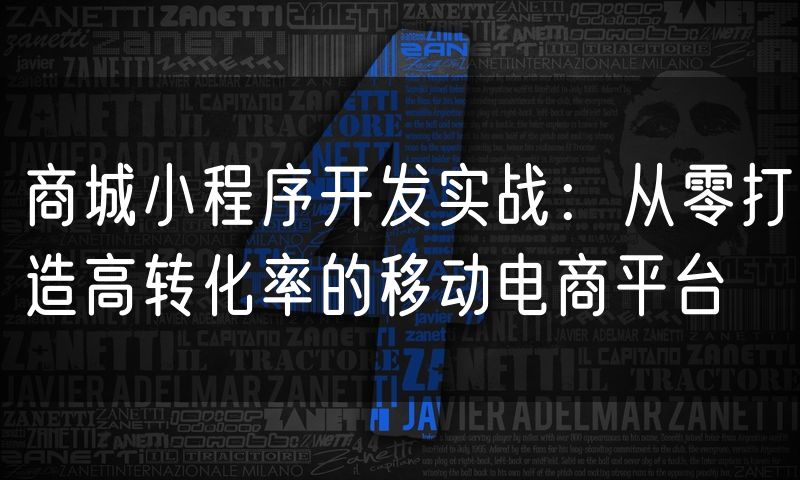 商城小程序开发实战:从零打造高转化率的移动电商平台
