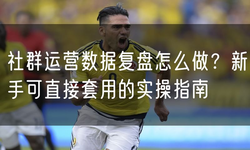 社群运营数据复盘怎么做?新手可直接套用的实操指南