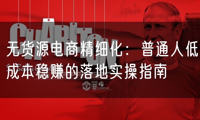无货源电商精细化：普通人低成本稳赚的落地实操指南