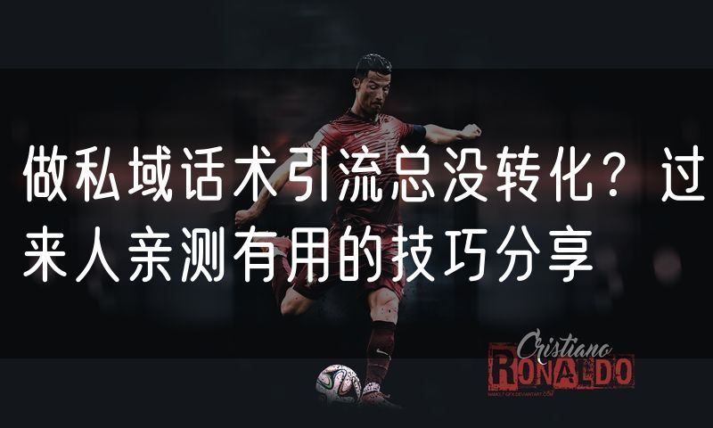 做私域话术引流总没转化?过来人亲测有用的技巧分享