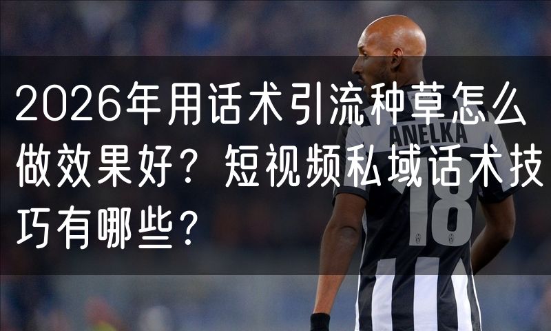 2026年用话术引流种草怎么做效果好?短视频私域话术技巧有哪些?