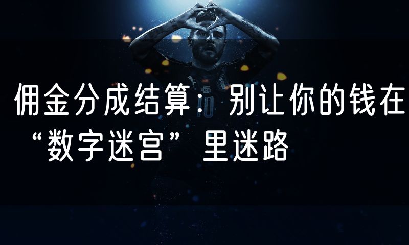 佣金分成结算:别让你的钱在“数字迷宫”里迷路