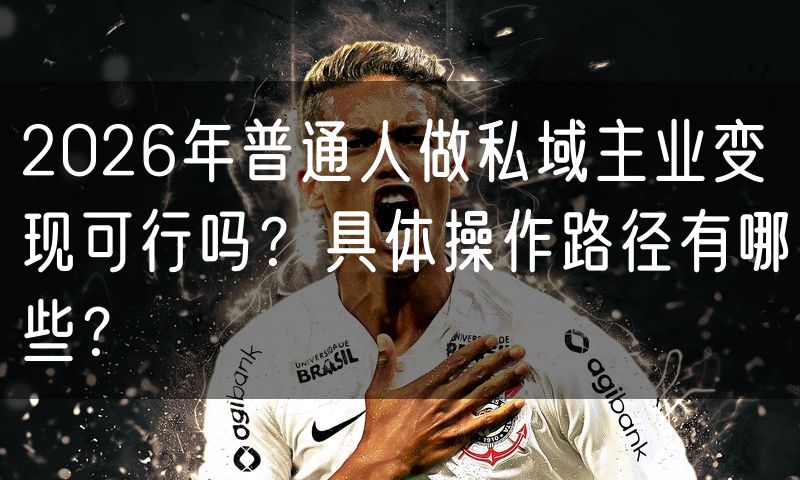 2026年普通人做私域主业变现可行吗？具体操作路径有哪些？