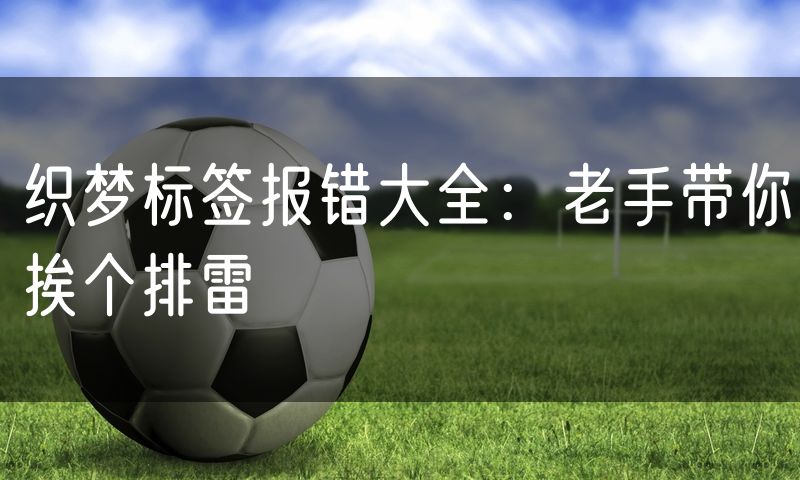 织梦标签报错大全:老手带你挨个排雷