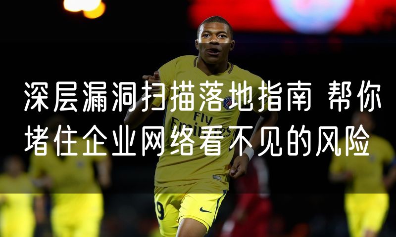 深层漏洞扫描落地指南 帮你堵住企业网络看不见的风险