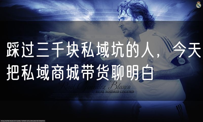 踩过三千块私域坑的人，今天把私域商城带货聊明白
