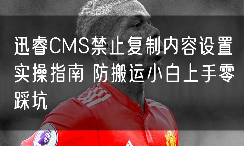 迅睿CMS禁止复制内容设置实操指南 防搬运小白上手零踩坑