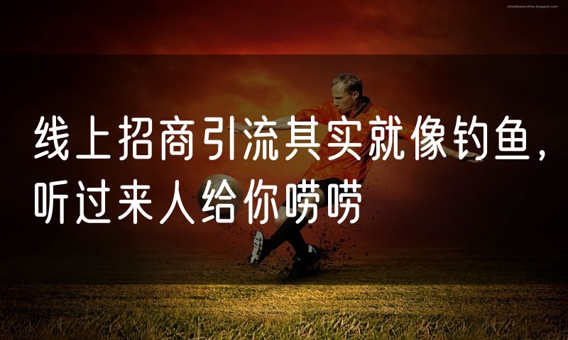 线上招商引流其实就像钓鱼,听过来人给你唠唠