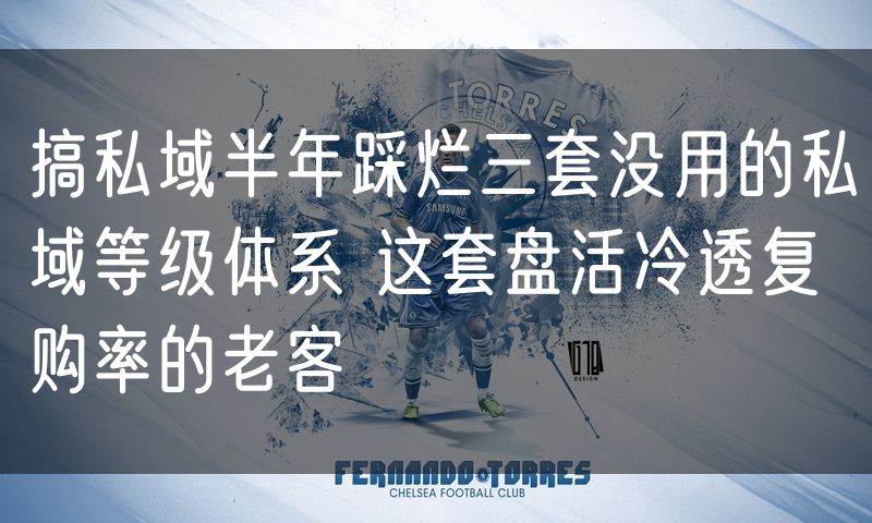 搞私域半年踩烂三套没用的私域等级体系 这套盘活冷透复购率的老客