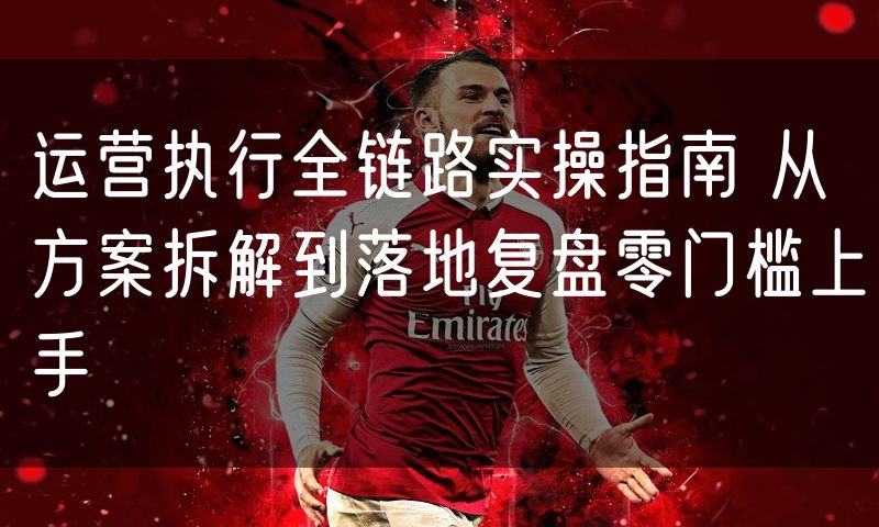 运营执行全链路实操指南 从方案拆解到落地复盘零门槛上手